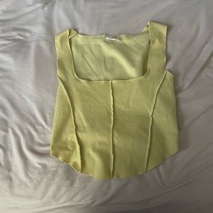 Yellow Crop Top